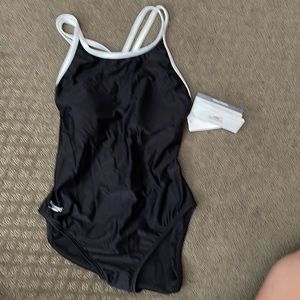 Black Speedo swimsuit